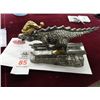 Image 1 : Michael Ricker Pewter Figure Dragon w/Skis (W. Cert.)