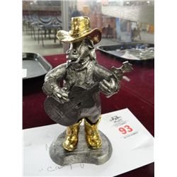 Michael Ricker Pewter Figure Alligator With Shoes