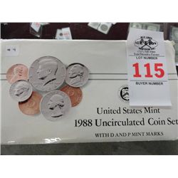 1988 U.S. Uncirculated Coin Set