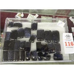 Lot Blue Goldstone Gemstones