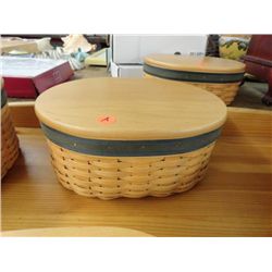 Longaberger Lidded Basket