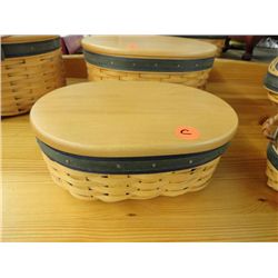 Longaberger Lidded Basket