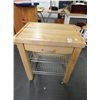 Image 1 : Wood Butcher Block Style Island