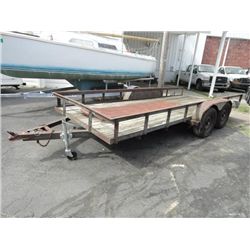 T/A 7' x 17' Utility Trlr. W/Ramps (No Title Reg. Only)