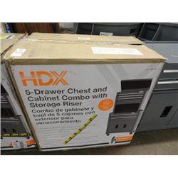 HDX 5 Drawer Chest & Cabinet Combo