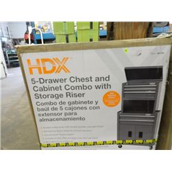 HDX 5 Drawer Chest & Cabinet Combo