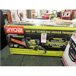 Ryobi 40V 24  Cordless Hedge Trimmer