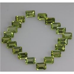 Natural Peridot Emerald Cut 5x7mm 50.13ctw