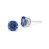 Genuine 1.90 ctw Sapphire Stud Earrings 14kt Gold-White