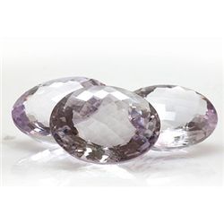 Natural Amethyst Checkered Oval cut 26x20mm 119.38ctw