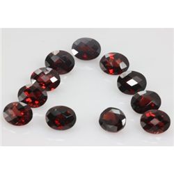 Natural Red Garnet Oval Cut AAA 8x10mm 15 pcs 52.45ctw