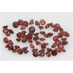 Natural Red Garnet Round Cut AAA 4x4mm 63 pcs 22.25 ctw