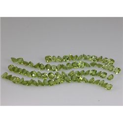 Natural Peridot Cushion Cut 7x7mm 40.69ctw