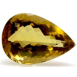 Natural Citrine Pear Cut 26x34mm 1 pc/lot 71.33 ctw