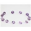 Image 1 : Natural Amethyst Round Checkered Cut 9x9mm 32.14ctw