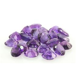 Natural Amethyst Circle Cut AAA 9x9mm 21 pc 49.10 ctw