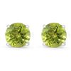 Genuine 1.70 ctw Peridot Stud Earring 14k 0.86g