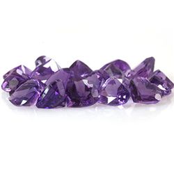 Natural Amethyst Heart Cut 7x7mm 20 pcs19.57 ctw