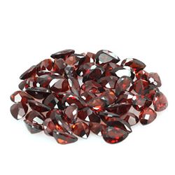 Natural Red Garnet Pear Cut 6x9mm 54 pcs 86.84 ctw