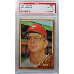 1962 Topps #581 Mel Roach PSA 8 NM-MT