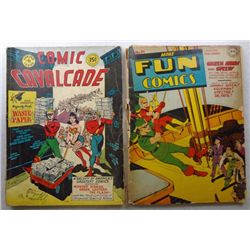 2-Vintage Comic Books 1943 #91 FUN & 1944 #6 Comic Cavalcade