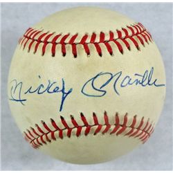 Mickey Mantle Autographed Baseball