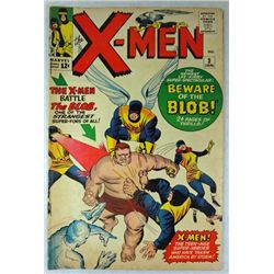 1964 X-MEN MARVEL COMIC BOOK 1st APPEARANCE OF "THE BLOB"