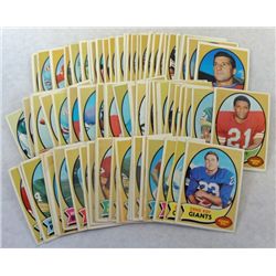 100 - 1970 TOPPS FOOTBALL CARDS.  NICE EX+ to EXMTsome NM