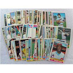100 - 1976 TOPPS BASEBALL CARDS.  ALL DIFFERENT.