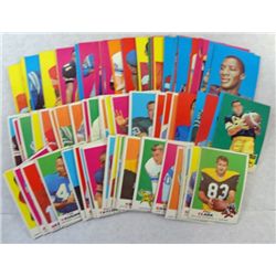 100 - 1969 TOPPS FOOTBALL CARDS - ALL DIFFERENT.  OVERALL EXCELLENT.