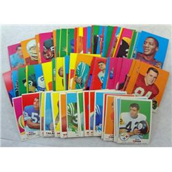100 - 1969  TOPPS FOOTBALL CARDS - ALL DIFFERENT.  NICE EM to EX