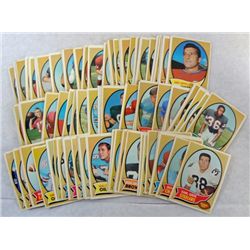 100 - 1970 TOPPS FOOTBALL CARDS  -  ALL DIFFERENT  MOSTLY EX - VGEX