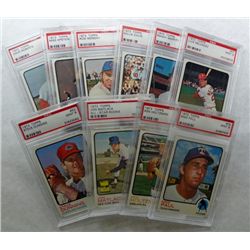 10-1973 TOPPS BASEBALL CARDS ALL PSA MINT 9