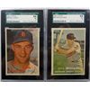 Image 2 : 5-1957 TOPPS BASEBALL CARDS ALL SGC 84 NM