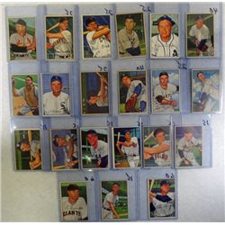 21-1952 BOWMAN BASEBALL CARDS VGEX