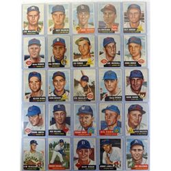 25- 1953 TOPPS BASEBALL CARDS OVERALL  VGEX