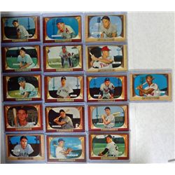 16-1955 BOWMAN BASEBALL CARDS VGEX-EX