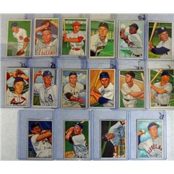 16-1952 BOWMAN BASEBALL CARDS EX-VGEX