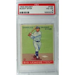1933 Goudey 3153 Buddy Myer PSA 4 VGEX