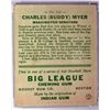 Image 2 : 1933 Goudey 3153 Buddy Myer PSA 4 VGEX