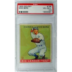 1933 Goudey #158 Moe Berg PSA 4.5 VGEX+