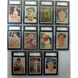 11- 1957 Topps SGC 88 NM-MT High Grade Lot