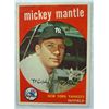 Image 1 : 1959 Topps #10 Mickey Mantle VGEX+ No Creases, Nice Card