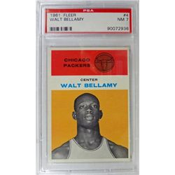 1961 Fleer Basketball #4 Walt Bellamy PSA NM 7 Rookie