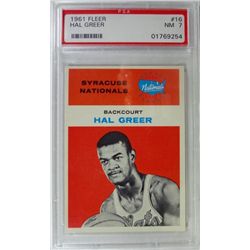 1961 Fleer Basketball #16 Hal Greer PSA NM 7 Rookie