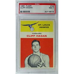 1961 Fleer Basketball #18 Cliff Hagan PSA NM 7