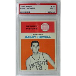 1961 Fleer Basketball #20 Bailey Howell PSA NM7  Rookie