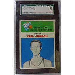 1961-62 Fleer Basketball #24 Phil Jordan SGC NM7