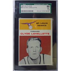 1961-62 Fleer Basketball #29 Clyde Lovellette NM+ 7.5