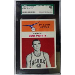 1961-62 Fleer Basketball #34 Bob Pettit SGC NM7